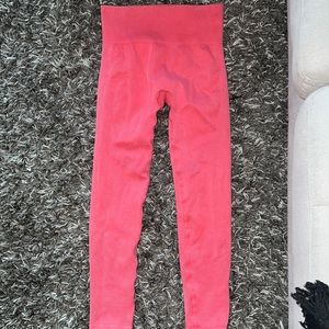 Coral workout leggings